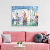 Paul Signac - Intrede van La Rochelle Harbour Canvas Afdruk (Insitu (Woonkamer))
