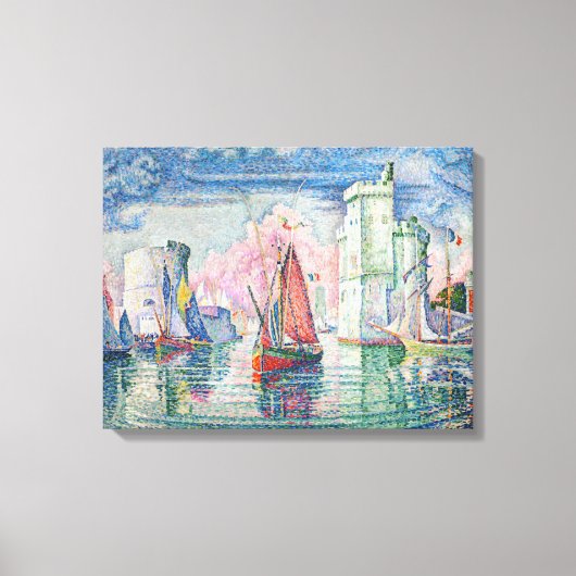 Paul Signac - Intrede van La Rochelle Harbour Canvas Afdruk (Voorkant)
