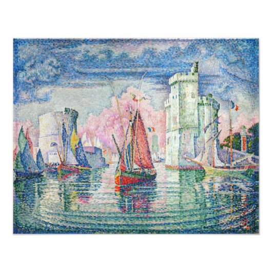 Paul Signac - Intrede van La Rochelle Harbour Foto Afdruk (Voorkant)