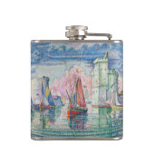 Paul Signac - Intrede van La Rochelle Harbour Heupfles (Achterkant)