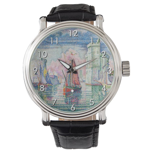 Paul Signac - Intrede van La Rochelle Harbour Horloge (Voorkant)