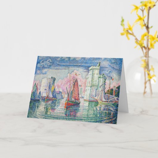 Paul Signac - Intrede van La Rochelle Harbour Kaart (Gele Bloem)