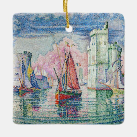Paul Signac - Intrede van La Rochelle Harbour Keramisch Ornament (Voorkant)