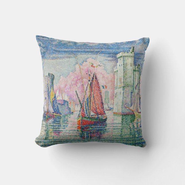 Paul Signac - Intrede van La Rochelle Harbour Kussen (Voorkant)