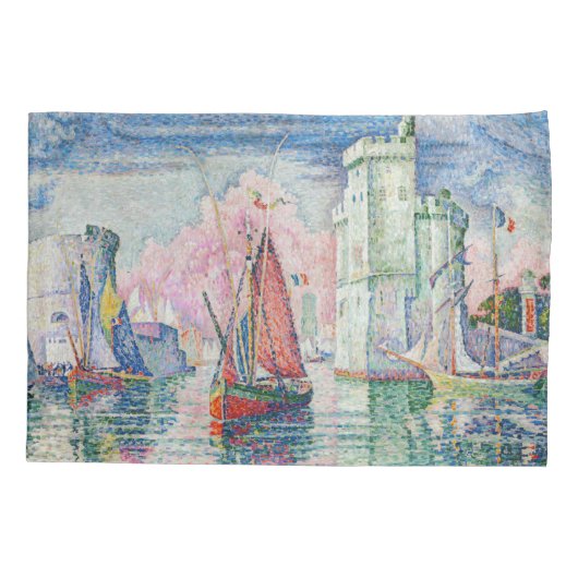 Paul Signac - Intrede van La Rochelle Harbour Kussensloop (Achterkant)