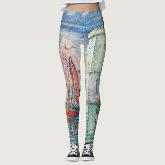 Paul Signac - Intrede van La Rochelle Harbour Leggings (Voorkant)