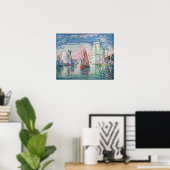Paul Signac - Intrede van La Rochelle Harbour Poster (Thuiskantoor)