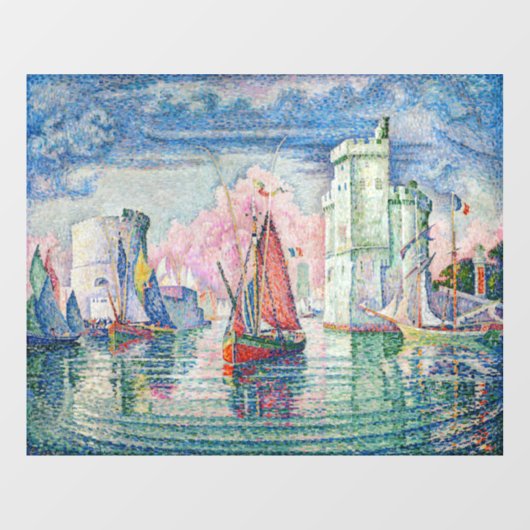 Paul Signac - Intrede van La Rochelle Harbour Raamsticker (Vel)
