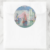 Paul Signac - Intrede van La Rochelle Harbour Ronde Sticker (Tas)