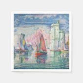 Paul Signac - Intrede van La Rochelle Harbour Servet (Voorkant)