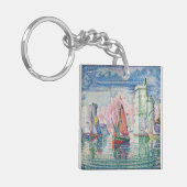 Paul Signac - Intrede van La Rochelle Harbour Sleutelhanger (Voorkant Links)