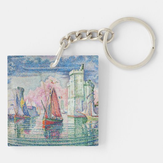 Paul Signac - Intrede van La Rochelle Harbour Sleutelhanger (Achterkant)