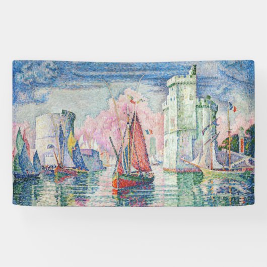 Paul Signac - Intrede van La Rochelle Harbour Spandoek (Horizontaal)