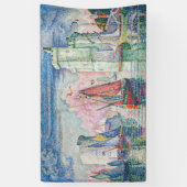 Paul Signac - Intrede van La Rochelle Harbour Spandoek (Verticaal)