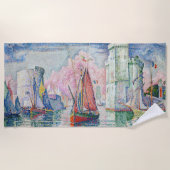 Paul Signac - Intrede van La Rochelle Harbour Strandlaken (Voorkant)