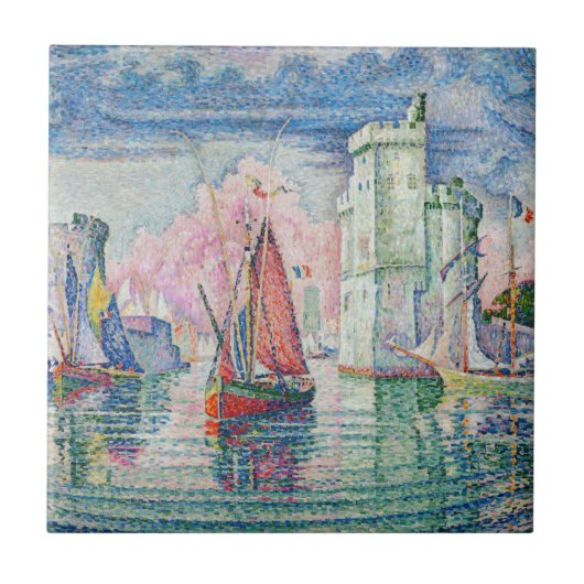 Paul Signac - Intrede van La Rochelle Harbour Tegeltje (Voorkant)
