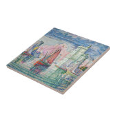 Paul Signac - Intrede van La Rochelle Harbour Tegeltje (Zijkant)