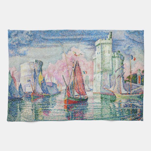 Paul Signac - Intrede van La Rochelle Harbour Theedoek (Horizontaal)