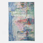 Paul Signac - Intrede van La Rochelle Harbour Theedoek (Verticaal)