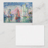 Paul Signac - Intrede van La Rochelle Notitiekaartje (Voorkant / Achterkant)