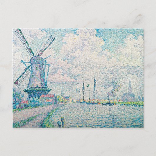 Paul Signac - Kanaal van Overschie Briefkaart (Voorkant)
