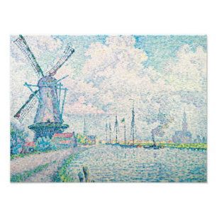 Paul Signac - Kanaal van Overschie Foto Afdruk