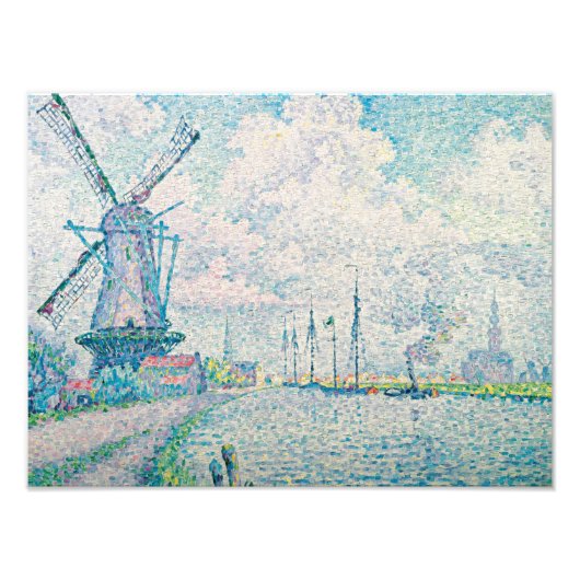 Paul Signac - Kanaal van Overschie Foto Afdruk (Voorkant)