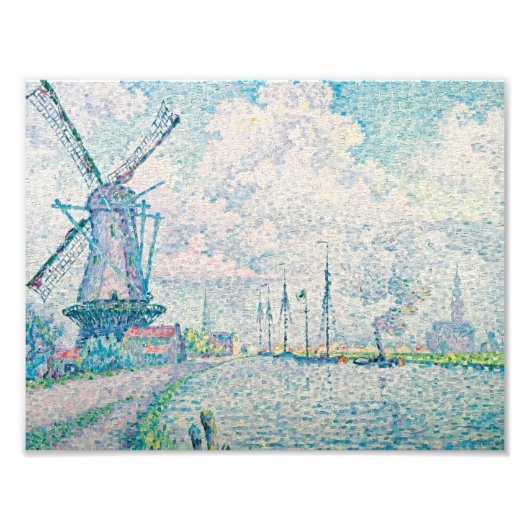 Paul Signac - Kanaal van Overschie Foto Afdruk (Voorkant)