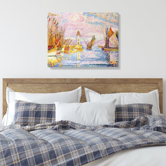 Paul Signac Lighthouse bij Groix Canvas Afdruk (Insitu (Slaapkamer))