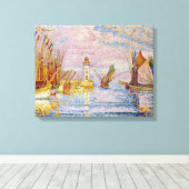 Paul Signac Lighthouse bij Groix Canvas Afdruk (Insitu (Houten vloer))