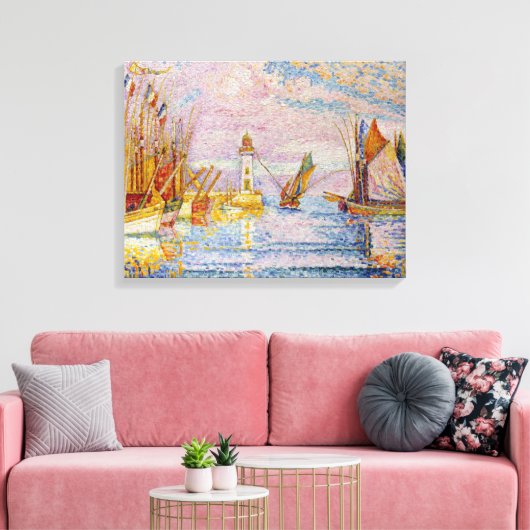 Paul Signac Lighthouse bij Groix Canvas Afdruk (Insitu (Woonkamer))