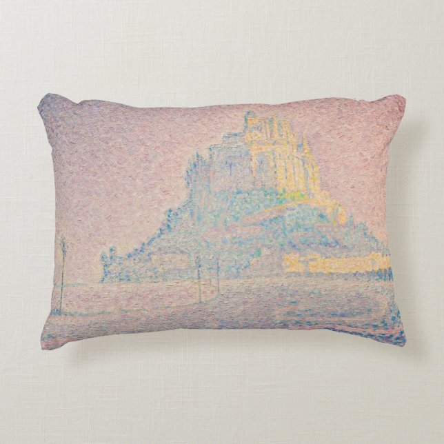 Paul Signac - Mont Saint Michel, Mist en Zon Accent Kussen (Voorkant)