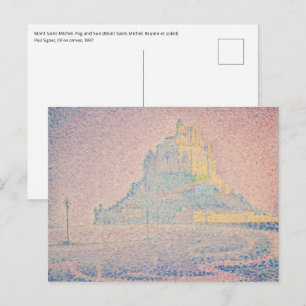 Paul Signac - Mont Saint Michel, Mist en Zon Briefkaart
