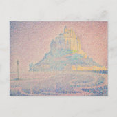 Paul Signac - Mont Saint Michel Mist en Zon Briefkaart (Voorkant)