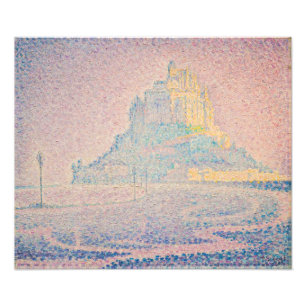 Paul Signac - Mont Saint Michel, Mist en Zon Foto Afdruk