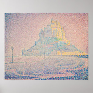 Paul Signac - Mont Saint Michel Mist en Zon Poster