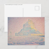 Paul Signac - Mount Saint Michel Fog en Sun Briefkaart (Voorkant / Achterkant)