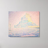 Paul Signac - Mount Saint Michel Fog en Sun Canvas Afdruk (Voorkant)