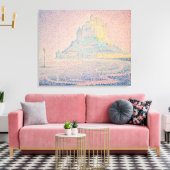 Paul Signac - Mount Saint Michel Fog en Sun Canvas Afdruk (Insitu (Woonkamer))