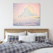 Paul Signac - Mount Saint Michel Fog en Sun Canvas Afdruk (Insitu (Slaapkamer))