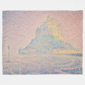 Paul Signac - Mount Saint Michel Fog en Sun Fleece Deken (Voorkant (Horizontaal))