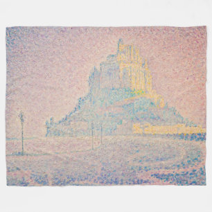 Paul Signac - Mount Saint Michel Fog en Sun Fleece Deken