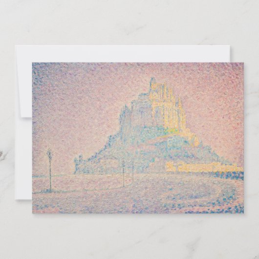 Paul Signac - Mount Saint Michel Fog en Sun Kaart (Voorkant)