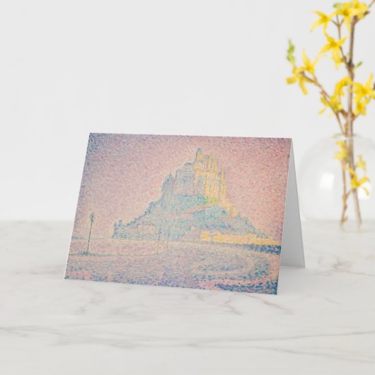 Paul Signac - Mount Saint Michel Fog en Sun Kaart (Gele Bloem)