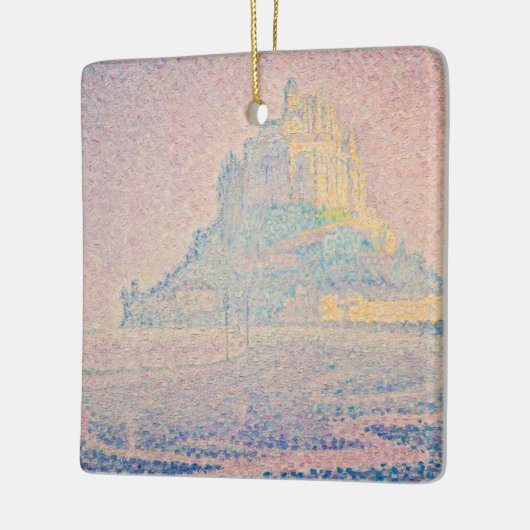 Paul Signac - Mount Saint Michel Fog en Sun Keramisch Ornament (Links)