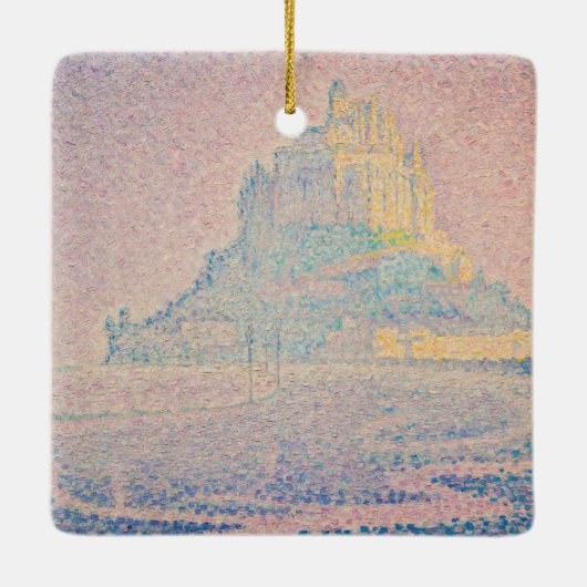 Paul Signac - Mount Saint Michel Fog en Sun Keramisch Ornament (Achterkant)
