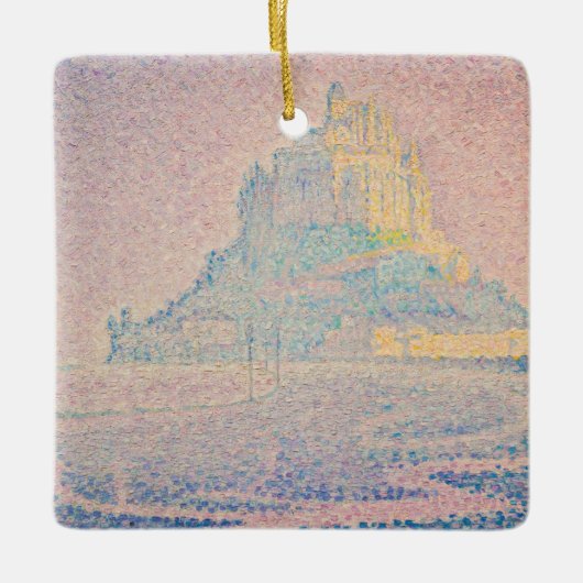 Paul Signac - Mount Saint Michel Fog en Sun Keramisch Ornament (Voorkant)