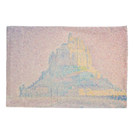Paul Signac - Mount Saint Michel Fog en Sun Kussensloop (Achterkant)
