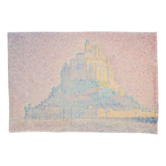 Paul Signac - Mount Saint Michel Fog en Sun Kussensloop (Voorkant)