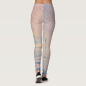 Paul Signac - Mount Saint Michel Fog en Sun Leggings (Achterkant)
